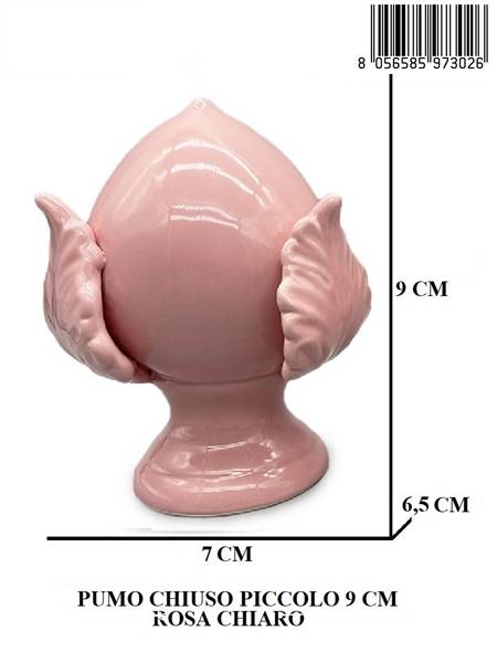 PUMO CHIUSO PICCOLO 9 CM ROSA CHIARO