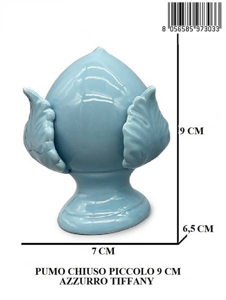 PUMO CHIUSO PICCOLO 9 CM AZZURRO TIFFANY
