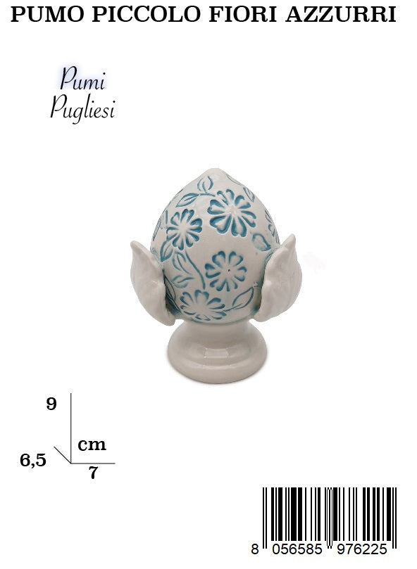 Pumo Piccolo Con Fiori Azzurri