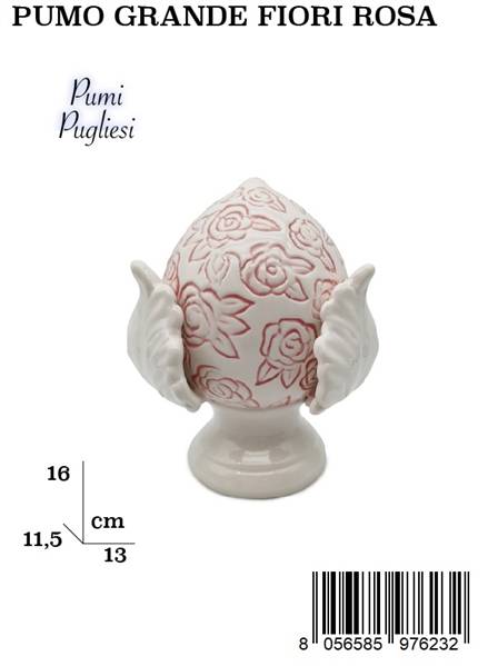 PUMO GRANDE CON FIORI ROSA