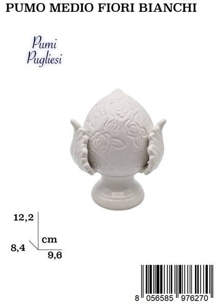 PUMO MEDIO CON FIORI BIANCHI