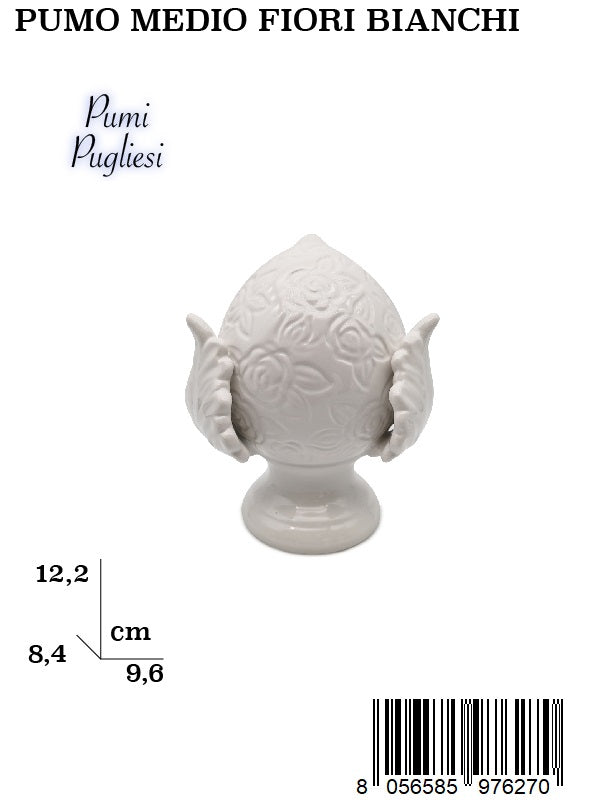 Pumo Medio Con Fiori Bianchi