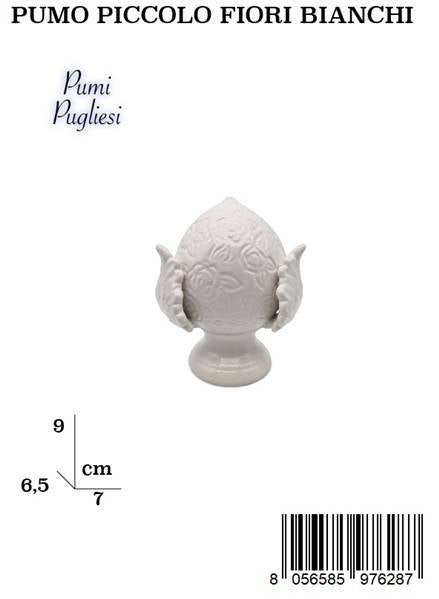 PUMO PICCOLO CON FIORI BIANCHI