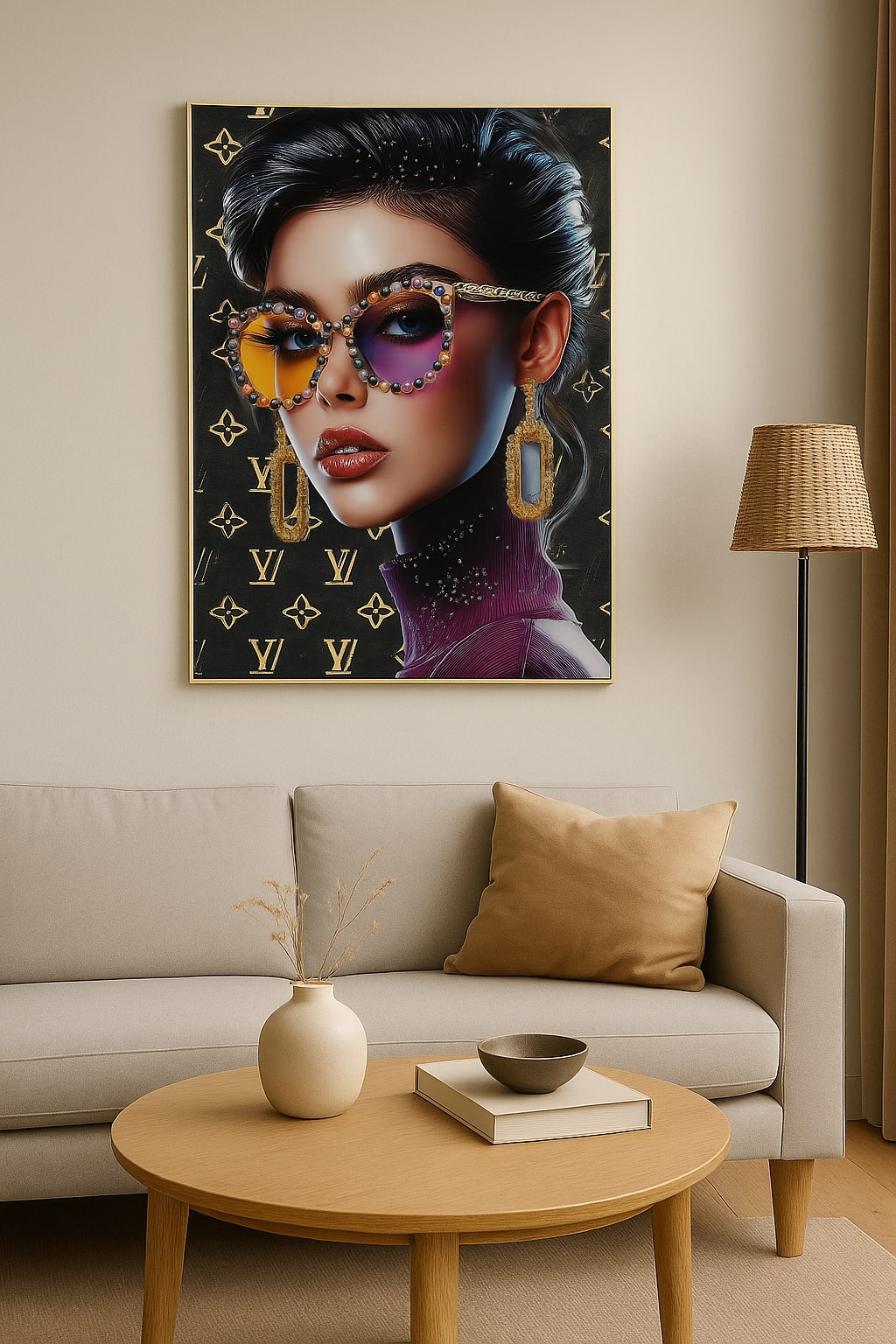 Quadro Donna Lv Viola