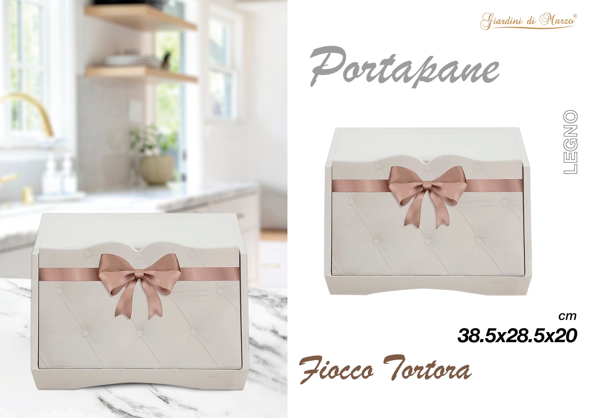 P/pane Bianco Fiocco Tortora Tvg